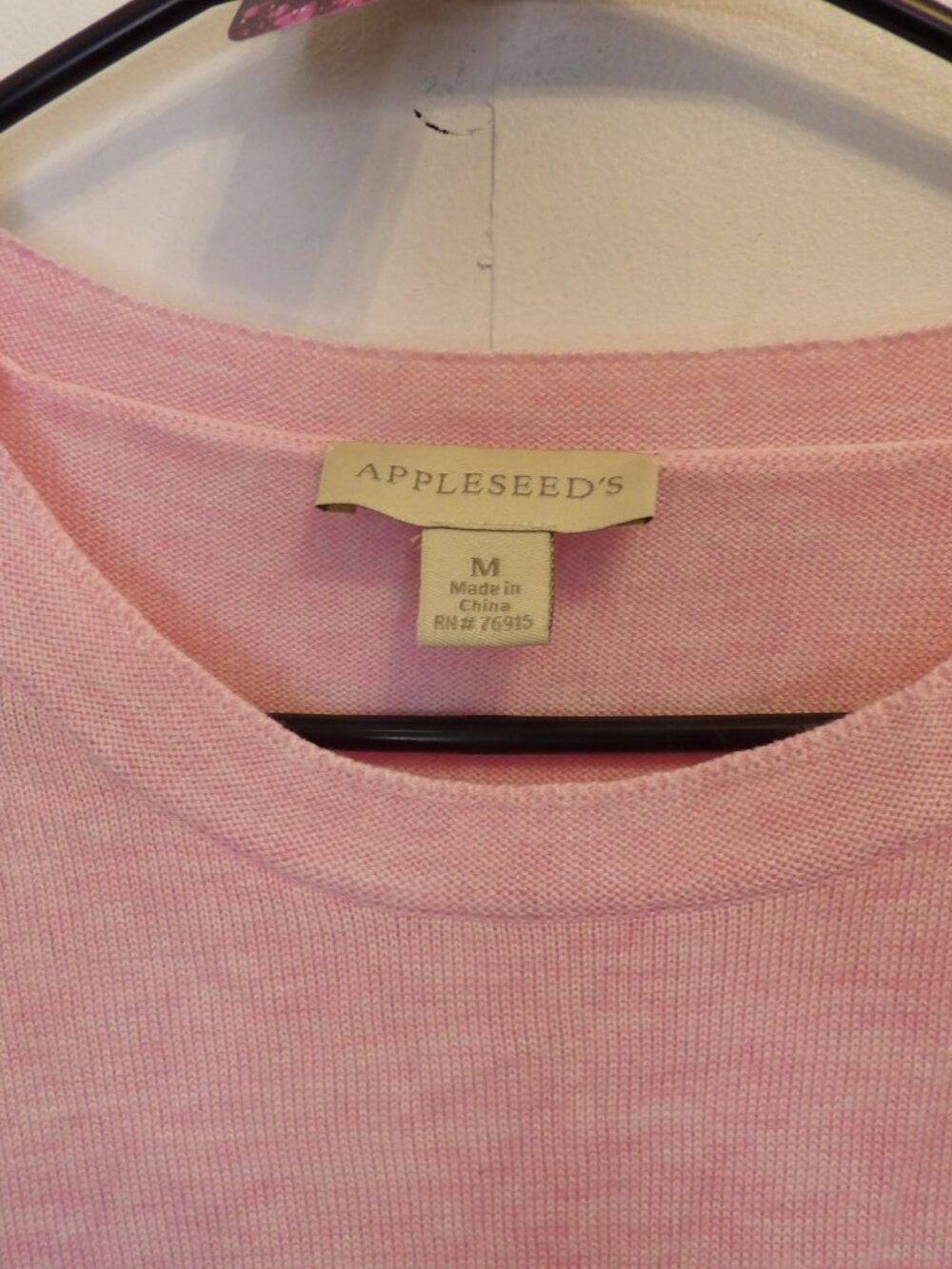Appleseed, Pink short sleeve blouse (Women's Medium) - Picture 3 of 4